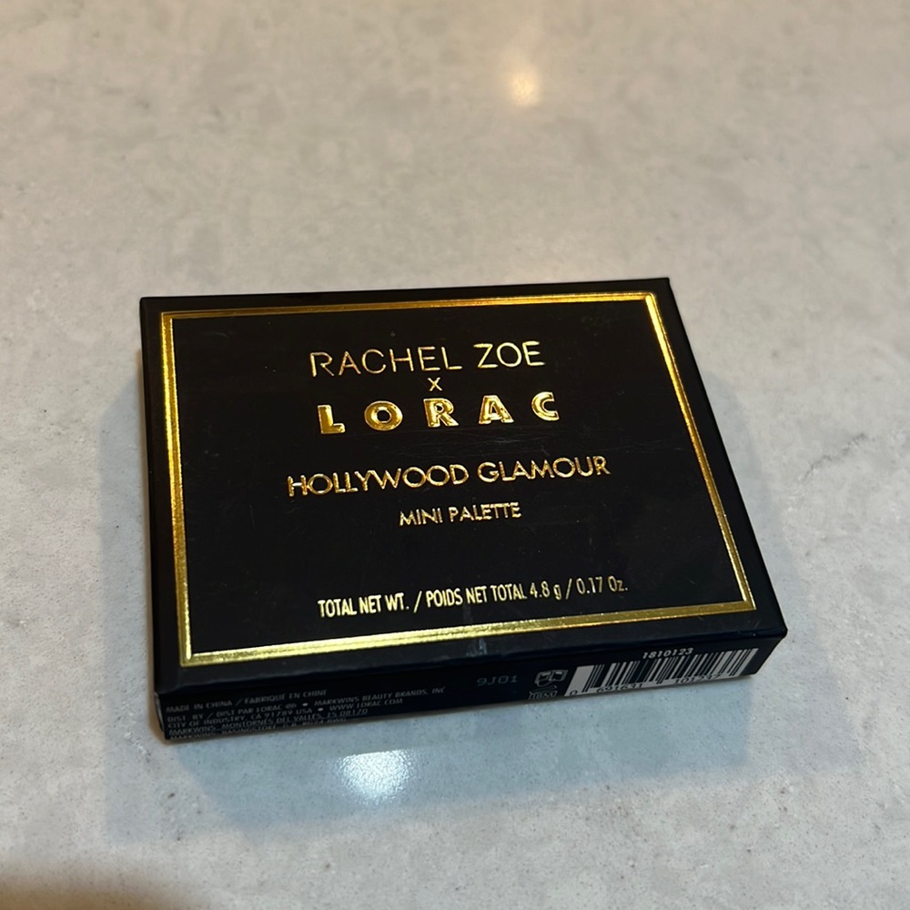 NWOT / NIB Mini Palette Rachel Zoe x LORAC, eye shadow pressed glitter